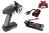 Redcat Racing Blackout SC Pro 2.4 Ghz radio, 7.4v LiPo battery and charger
