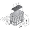 Woodland Scenics Main Street Mercantile HO scale building kit assembly diagram