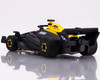AFX Mega-G+ Formula black yellow HO slot car side rear view