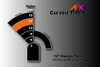 AFX 15 inch radius 1/8 (45 degree) curve track diagram