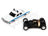 Auto World X-Traction Blue Brothers Chicago Police HO slot car body & chassis