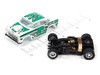 Auto World X-Traction 1955 Chevy Bel Air green/white HO slot car body & chassis