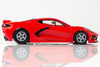 AFX Mega-G+ Corvette C8 torch red HO slot car side view