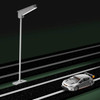 Proses LED lamp post displayed on a 1:32 scale slot car track