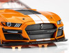 AFX Mega-G+ 2021 Shelby GT500 twister orange HO slot car front view