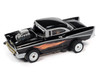 Auto World ThunderJet 1957 Chevy Bel Air black HO slot car