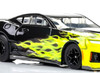 AFX Mega-G+ 2021 Camaro ZL1 wildfire lime/black HO slot car side close up