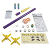 Estes Mongoose flying model rocket kit components