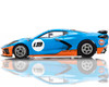 AFX Mega-G+ Corvette C8 Gulf 2022 HO slot car side view