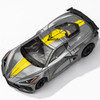 AFX Mega-G+ Corvette C8 hypersonic grey 2022 HO slot car 22107