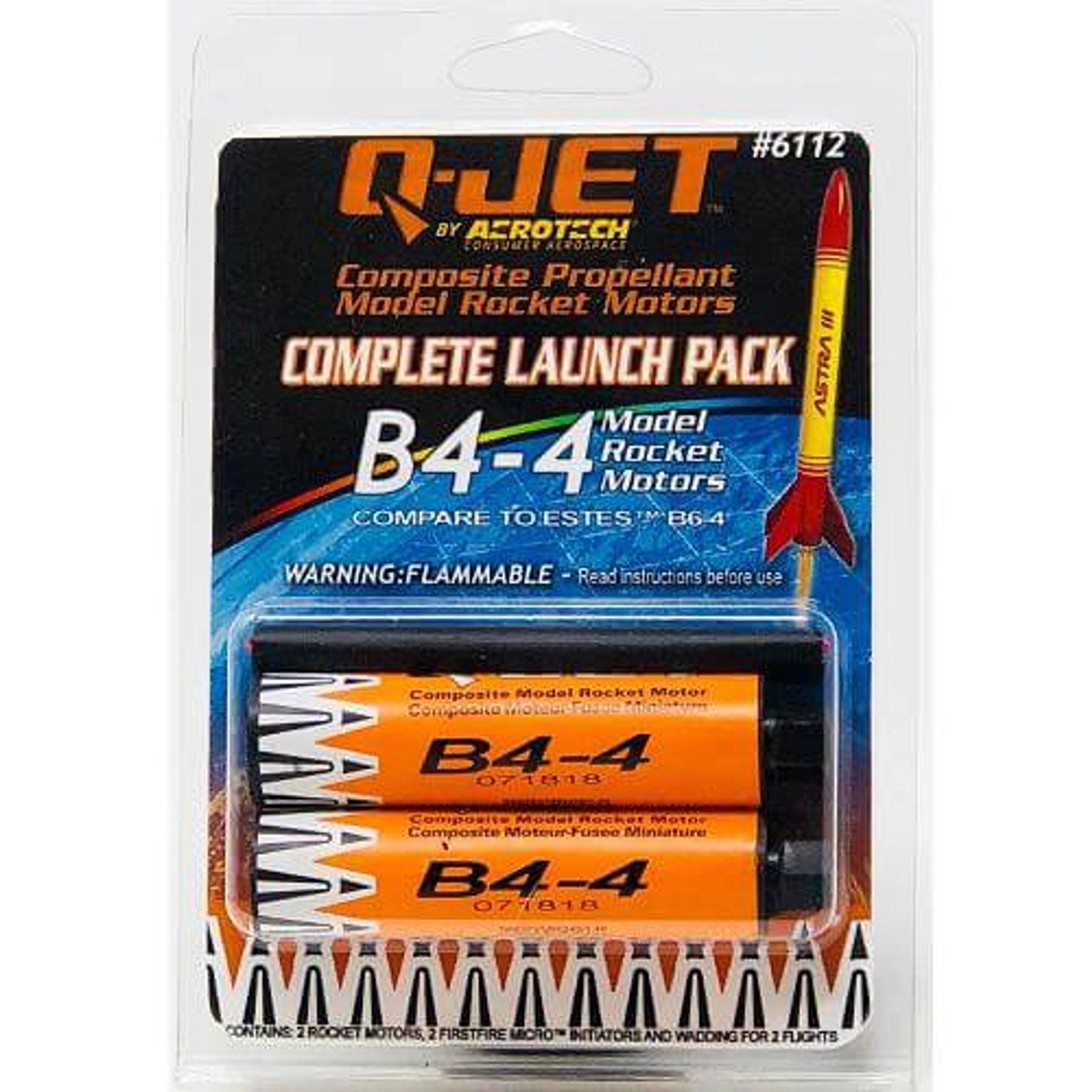 Q Jet B4 4 Model Rocket Motors Brs Hobbies