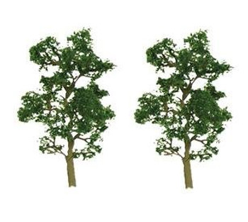 BNIB OO HO BUSCH 6484 16 BLOOMING TREES WITH ROOTS MODEL RAILWAY SCENERY