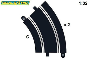 Scalextric radius 2 45 degree curve track C8206 Scalextric radius 2 45 degree curve track C8206