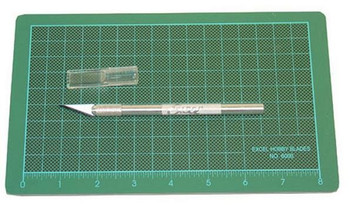 Excel precision cutting kit with blue colored mat 90003 Excel precision cutting kit with blue colored mat 90003