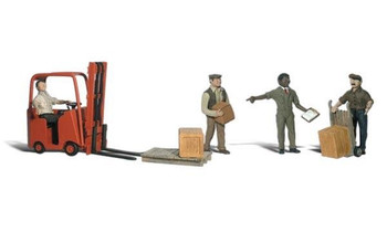 Woodland Scenics HO Workers w/Forklift