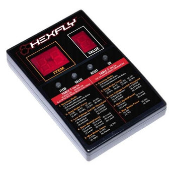 Hexfly and Hobbywing brushless ESC program card Hexfly and Hobbywing brushless ESC program card