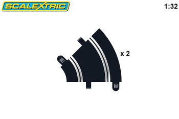 Scalextric radius 1 45 degree curve track C8202 Scalextric radius 1 45 degree curve track C8202