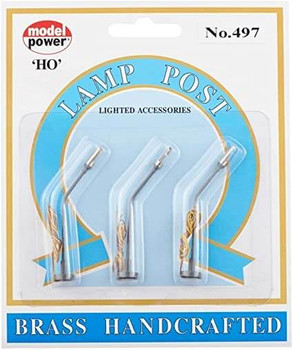 Model Power HO scale single highway lights 497 Model Power HO scale single highway lights 497