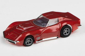 AFX Mega-G+ 1970 Corvette LT1 red metallic HO slot car 22038