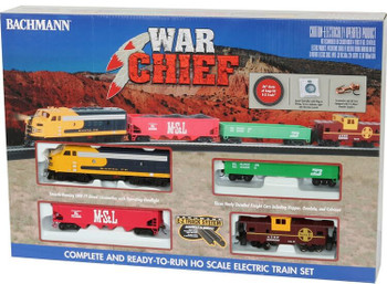 Bachmann War Chief HO scale train set box 00746
