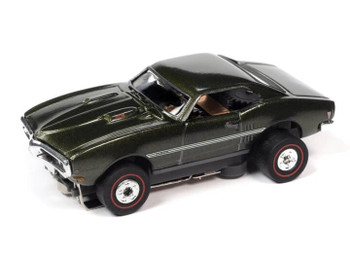 Auto World ThunderJet 1968 Pontiac Firebird green HO slot car