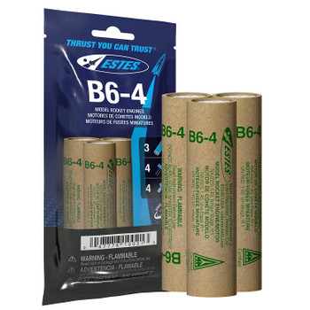Estes B6-4 model rocket engines 10021