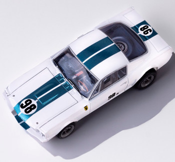 AFX Mega-G+ 1965 Shelby Mustang GT350R Miles HO slot car