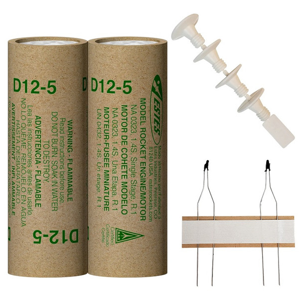 Estes D12-5 model rocket engines