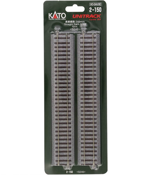 KATO Unitrack HO 9 3/4 inch straight track (4) 2-150