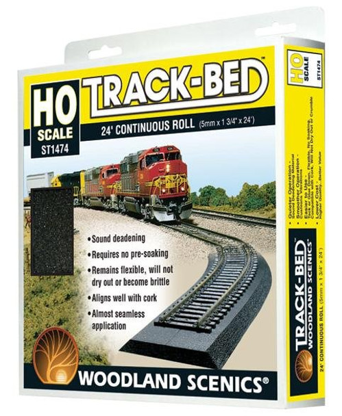 Woodland Scenics Track-Bed 24 foot roll HO scale ST1474