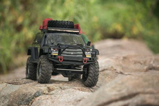 Redcat Racing Everest Gen7 PRO driving on a rock