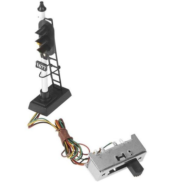 Model Power 3 light HO scale block signal 1677-1