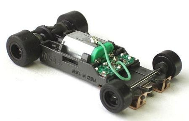 AFX Mega-G+ long rolling chassis for AFX 1.7 inch wheelbase HO scale slot car bodies