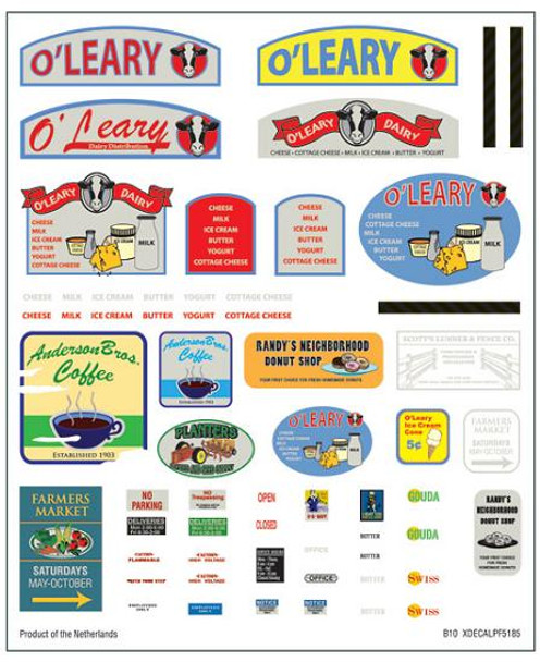 Woodland Scenics Pre-Fab O'Leary Distribution decals