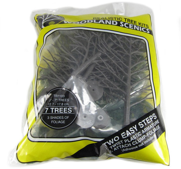 Woodland Scenics realistic 5" to 7" deciduous tree kit in package TR1103 Woodland Scenics realistic 5" to 7" deciduous tree kit in package TR1103