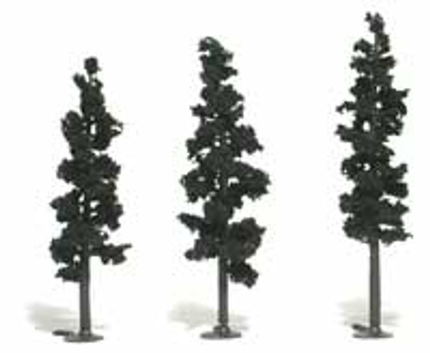 Woodland Scenics realistic 6" to 8" pine trees after assembly