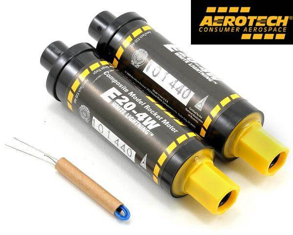 AeroTech E20-4W Model Rocket Motors - BRS Hobbies