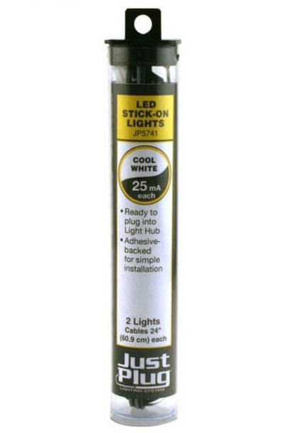 Woodland Scenics Just Plug cool white LED stick-on lights JP5741