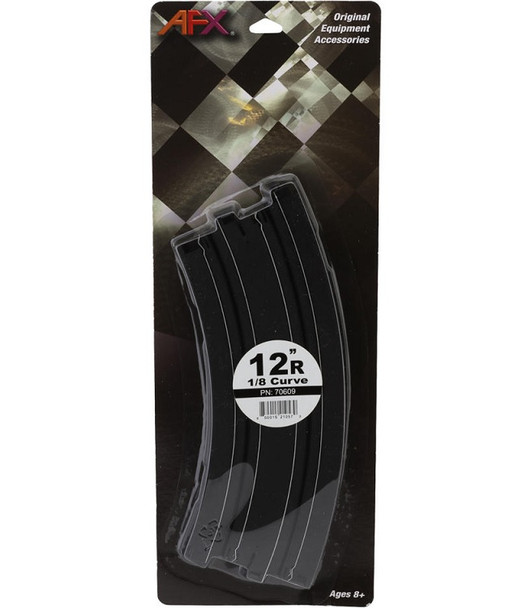 AFX 12 inch radius 1/8 (45 degree) curve track in package