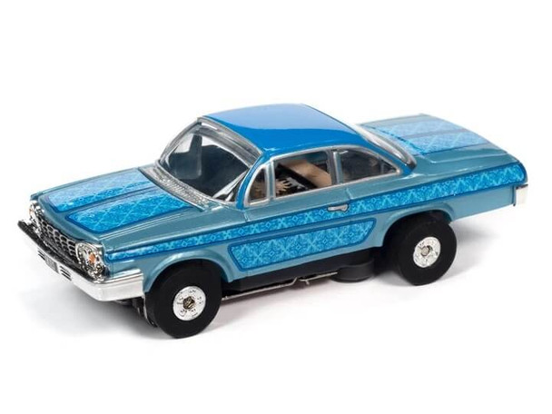 Auto World Thunderjet Ultra-G 1962 Chevy Bel Air blue HO slot car