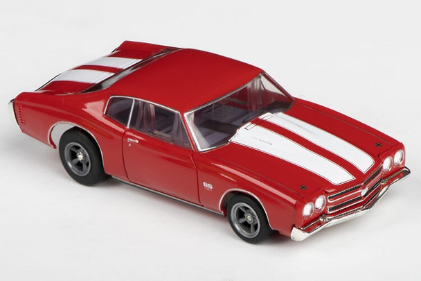 AFX Mega-G+ 1970 Chevelle 454 red HO slot car 22043