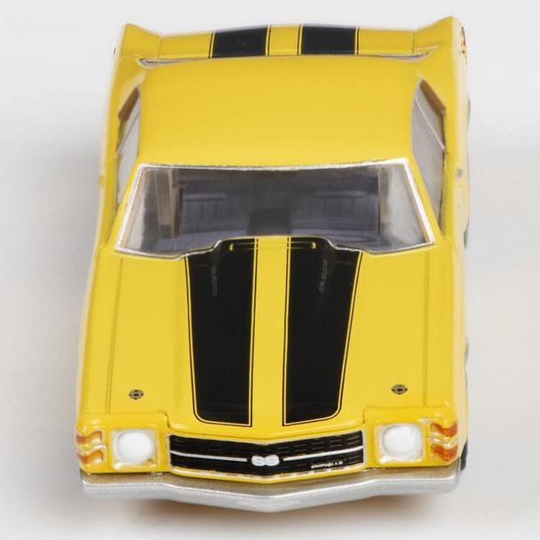 AFX Mega-G+ 1971 Chevelle 454 yellow HO slot car