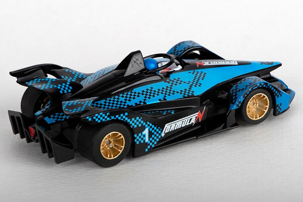 AFX Mega-G+ Formula N black/blue HO slot car