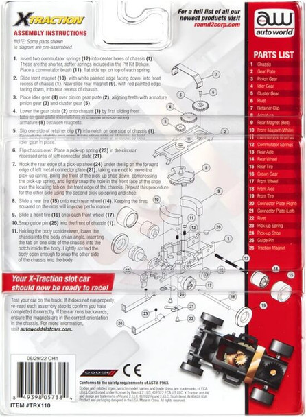 Auto World X-Traction deluxe pit kit assembly instructions
