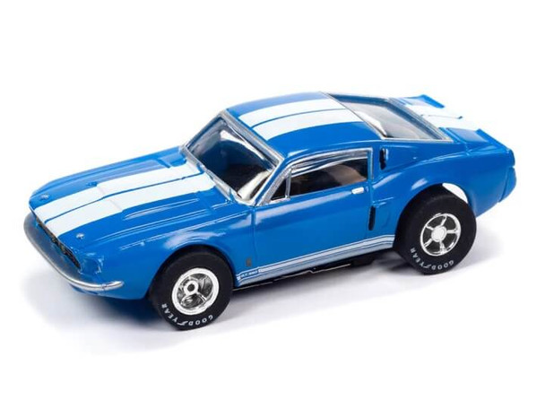 Auto World X-Traction 1967 Shelby GT-350 blue HO slot car