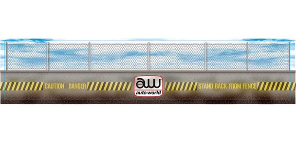 Auto World 14.5" billboard race track barrier walls outside graphic