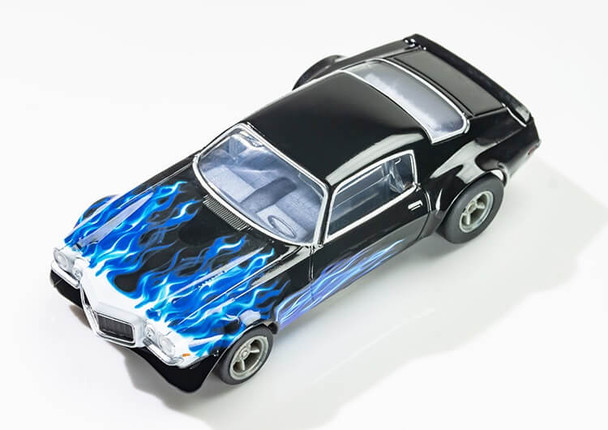 AFX Mega-G+ 1973 Camaro Wildfire Blue/Black HO Slot Car