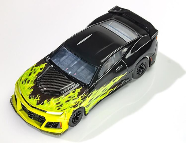 AFX Mega-G+ 2021 Camaro ZL1 wildfire lime/black HO slot car 22060