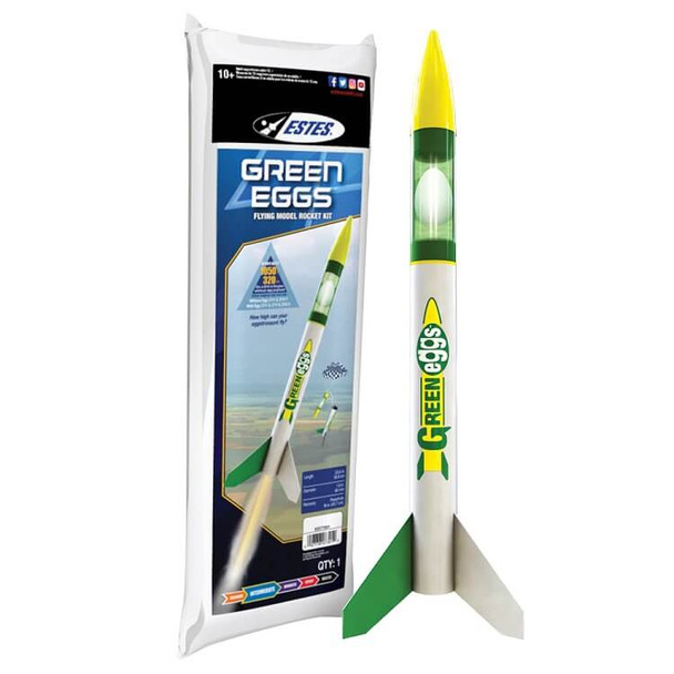 Estes Green Eggs flying model rocket kit 7301