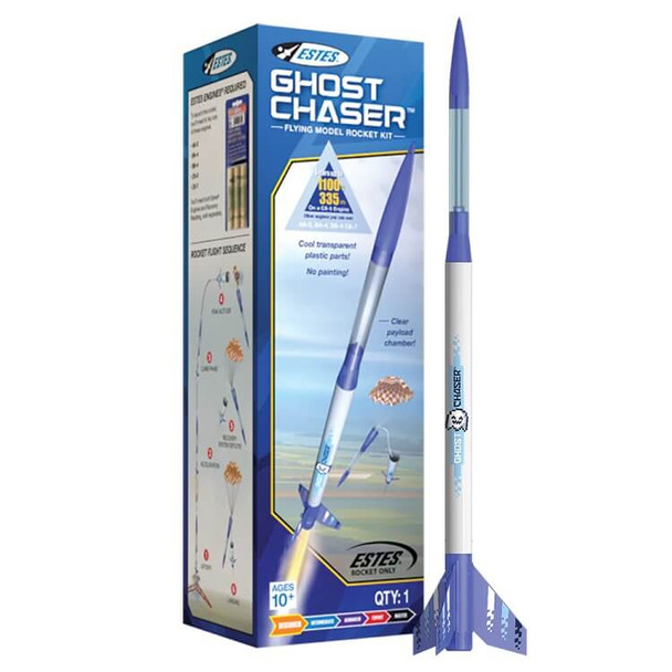 Estes Ghost Chaser flying model rocket kit 7300